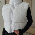 Aspen Puffer Vest-White