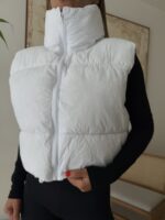 Aspen Puffer Vest-White