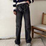 Denim.co Relaxed Wide leg Jean -Iron Black