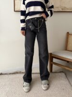 Denim.co Relaxed Wide leg Jean -Iron Black