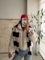 Stradivarius Padded Cropped Jacket – Cream