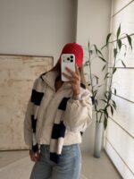 Stradivarius Padded Cropped Jacket – Cream - تصویر 5