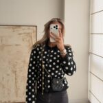کاردیگن بافت خال‌خالی LUGANO | لوگانو