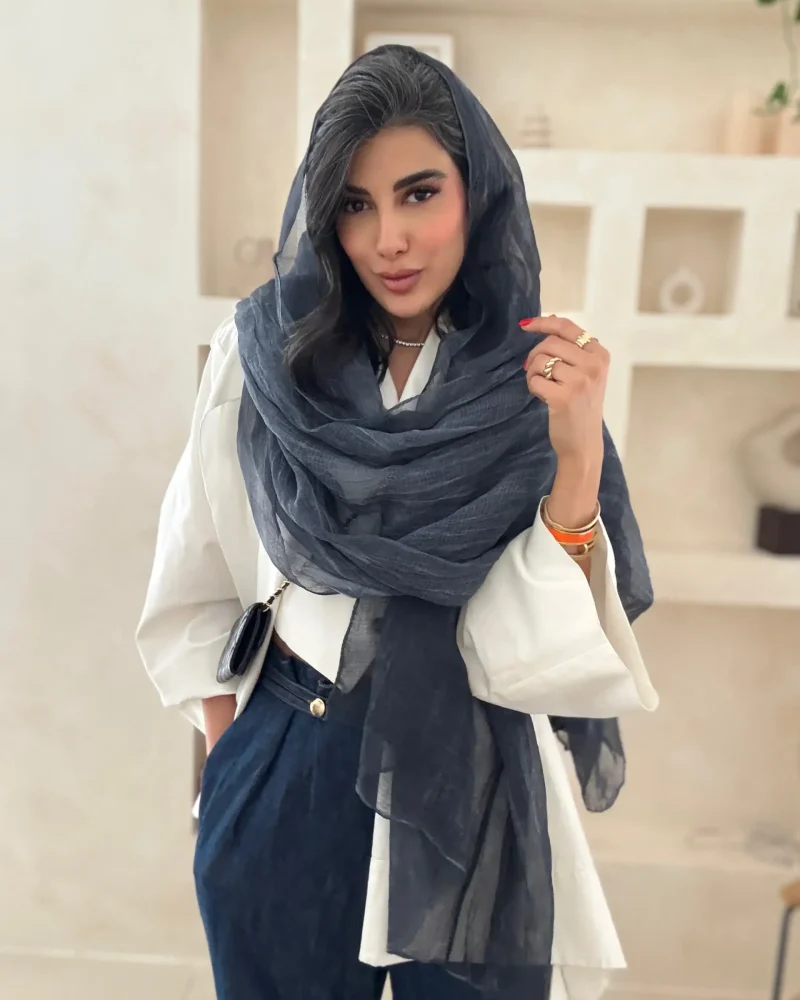 شال وارداتی سرمه ای